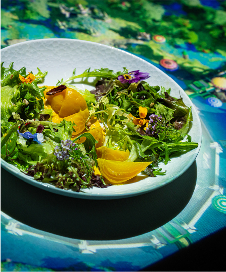 A photo of a salad